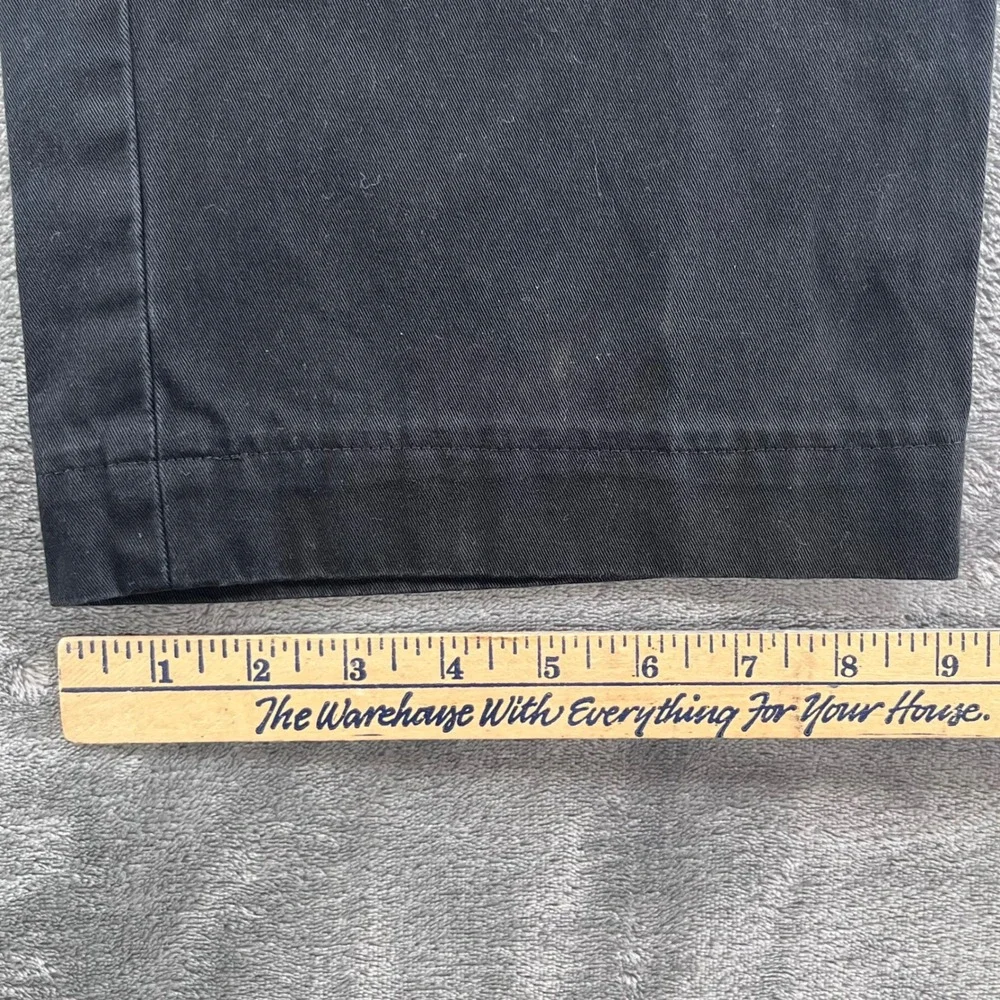 Polo Ralph Lauren Preston Pant Mens 40x32 Black Cotton Chino Straight Trousers